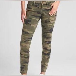 GAP Camo True Skinny High Rise Jeans 31/12 New With Out Tags!
